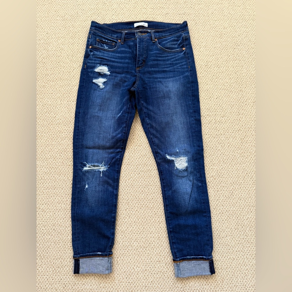 LOFT - Distressed Blue Jeans